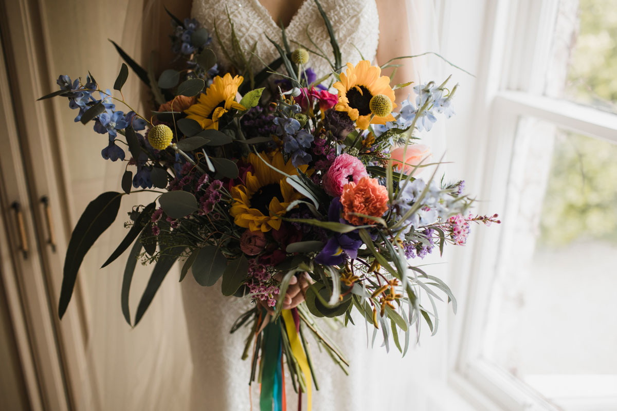 Large wedding bouquet from Scottish florist