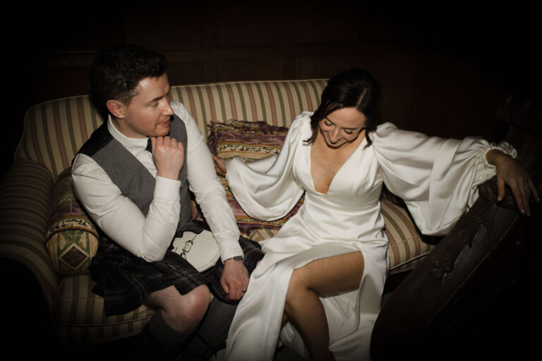 Rowallan Castle wedding featuring a storm and an epic party